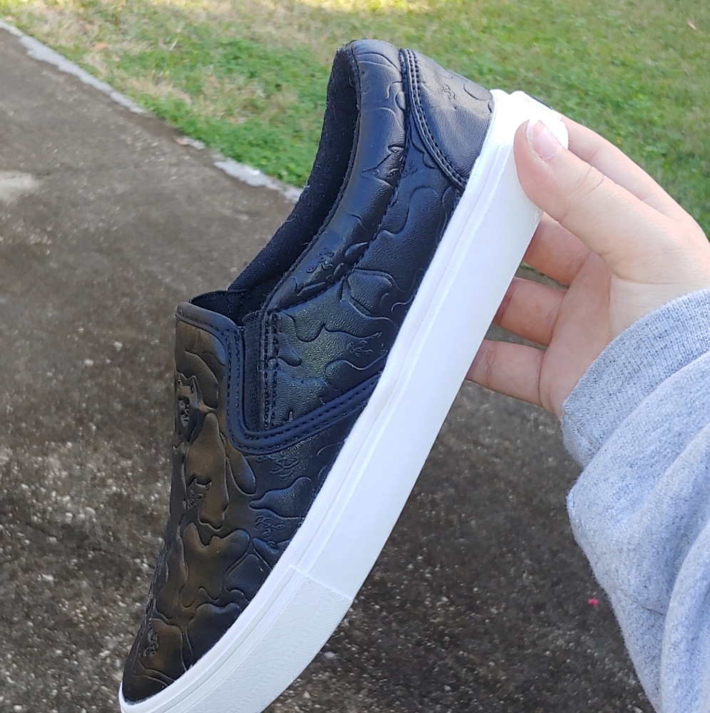 RIPNDIP Black Out Camo Slip-On Shoes